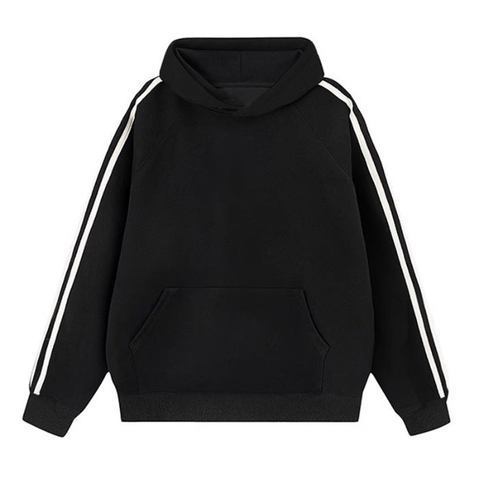 Wholesale Pure Cotton Retro Comfortable Sports Loose Casual Long-sleeved Hooded Clothes